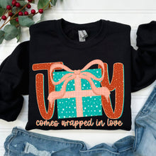 Load image into Gallery viewer, Joy Comes Wrapped In Love TRANSFER SDD SEPT
