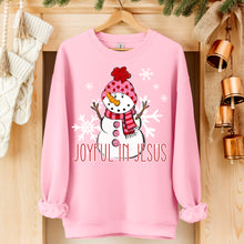 Load image into Gallery viewer, Joyful In Jesus Snowman TRANSFER SDD SEPT
