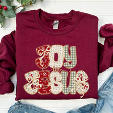 Load image into Gallery viewer, Joy In Jesus Faux Glitter And Lace TRANSFER SDD OCT
