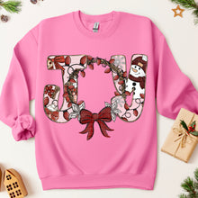 Load image into Gallery viewer, Joy Christmas Lights Wreath And Snowman TRANSFER SDD OCT
