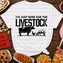 Load image into Gallery viewer, I'm Just Here For The Livestock Color DROPDOWN TRANSFER REVEL JUNE 26
