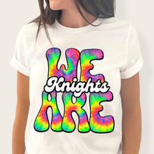 Load image into Gallery viewer, We Are Rainbow Tie Dye Mascot DROPDOWN TRANSFER
