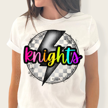 Load image into Gallery viewer, Checkered Bolt Rainbow Mascot DROPDOWN TRANSFER
