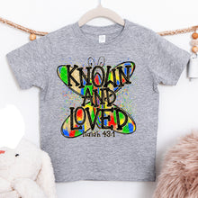 Load image into Gallery viewer, Known And Loved Isaiah 43:1 Butterfly Brushstrokes Splatter Option DROPDOWN TRANSFER SDD MAR 26
