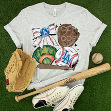 Load image into Gallery viewer, Baseball Bow And Mitt DROPDOWN TRANSFER SCG FEB
