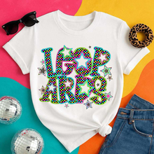 Load image into Gallery viewer, Neon Bright Checker Star Mascots Dropdown TRANSFER CSD MAY 25
