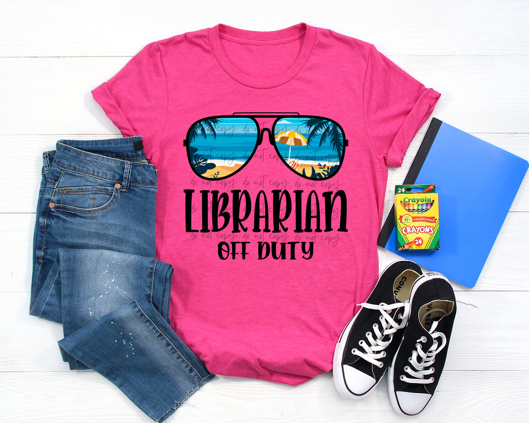 Librarian Off Duty Beach TRANSFER