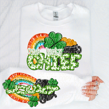 Load image into Gallery viewer, One Lucky Mascots Dropdown With SLEEVE OPTION TRANSFER CSD JAN 25
