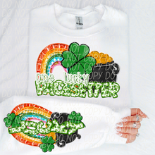 Load image into Gallery viewer, One Lucky Mascots Dropdown With SLEEVE OPTION TRANSFER CSD JAN 25
