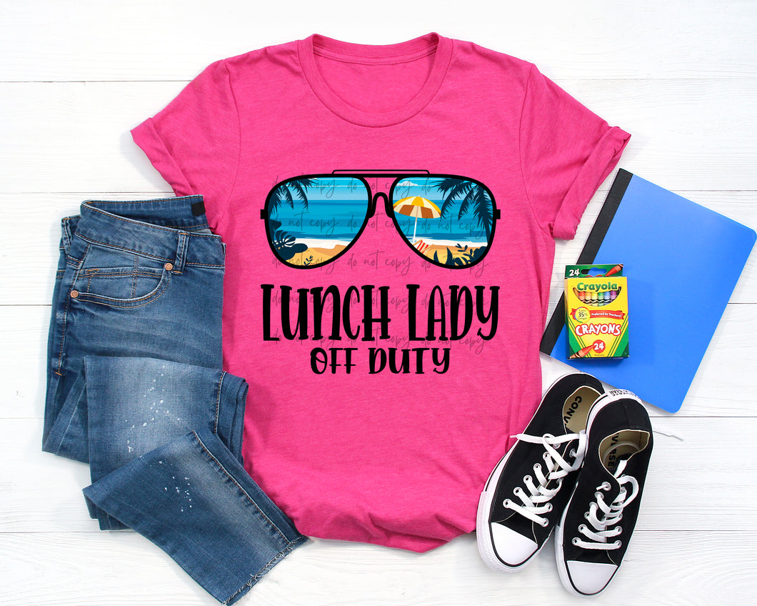 Lunch Lady Duty Beach TRANSFER