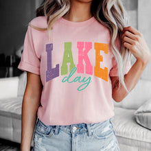 Load image into Gallery viewer, Lake Day Arched Neon Distressed TRANSFER SDD APR 26

