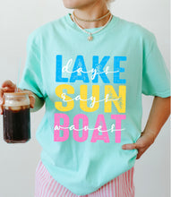 Load image into Gallery viewer, Lake Days Sun Rays Boat Waves BW DROPDOWN TRANSFER SDD APR 26
