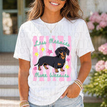 Load image into Gallery viewer, Less Meanies More Weenies Pink Wavy Stripes DROPDOWN TRANSFER UAC MAY 26

