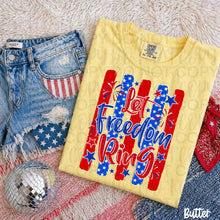 Load image into Gallery viewer, Let Freedom Ring Blue Stars And Red Stripes Stars Fireworks TRANSFER UAC MAY 26
