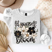 Load image into Gallery viewer, Let Yourself Bloom Black And White Flowers TRANSFER SDD DEC 25
