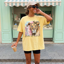Load image into Gallery viewer, Lion Of Judah Watercolor Pink Lion And Jesus TRANSFER SDD APR 26
