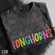Load image into Gallery viewer, Neon Bright Line Longhorns DROPDOWN TRANSFER COR
