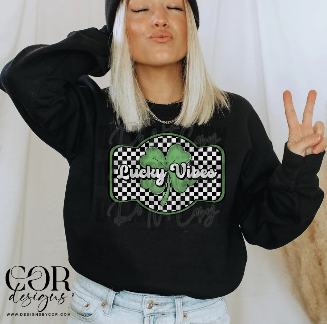 Lucky Vibes Checkers TRANSFER COR