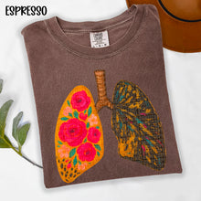 Load image into Gallery viewer, Lungs Red Floral TRANSFER SDD APR
