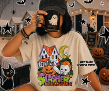 Load image into Gallery viewer, Slasher Halloween My_rs Checker Border Distressed Option DROPDOWN TRANSFER CARTER AUG 26
