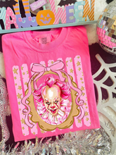Load image into Gallery viewer, Horror Characters With Pink Bow Frame Pink Distressed Lines DROPDOWN TRANSFER CARTER AUG 26
