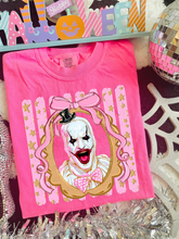 Load image into Gallery viewer, Horror Characters With Pink Bow Frame Pink Distressed Lines DROPDOWN TRANSFER CARTER AUG 26

