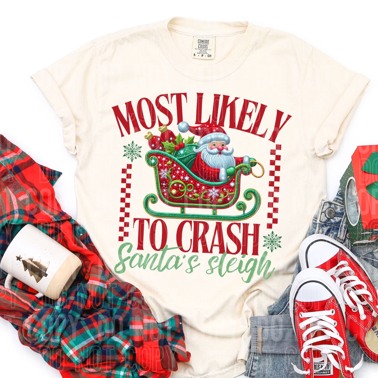 Most Likely To Crash Santa’s Slay TRANSFER SBB – Sassy Sublimation ...