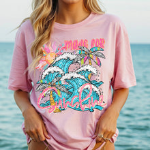 Load image into Gallery viewer, Made For Sunshine Bright Pink/Orange And Foamy Waves TRANSFER SDD APR 26

