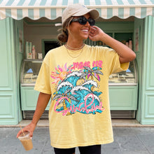 Load image into Gallery viewer, Made For Sunshine Bright Pink/Orange And Foamy Waves TRANSFER SDD APR 26
