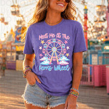 Load image into Gallery viewer, Meet Me At The Ferris Wheels Pink Blue Clouds TRANSFER UAC MAY 26
