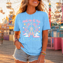 Load image into Gallery viewer, Meet Me At The Ferris Wheels Pink Blue Clouds TRANSFER UAC MAY 26
