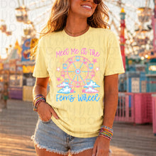 Load image into Gallery viewer, Meet Me At The Ferris Wheels Pink Blue Clouds TRANSFER UAC MAY 26
