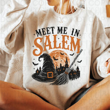 Load image into Gallery viewer, Meet Me At Salem Hat Broom And Moon Sketch Color TRANSFER UAC JULY 26
