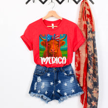 Load image into Gallery viewer, Merica Highland Cow TRANSFER SDD MAY
