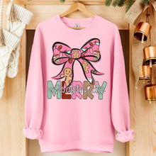 Load image into Gallery viewer, Merry Christmas Bow And Gingerbread Man TRANSFER SDD OCT
