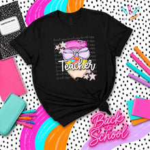 Load image into Gallery viewer, Groovy Jumbo Pencil With Bow And Dotted Stars Occupation/Grades DROPDOWN TRANSFER PHDC JUNE 26
