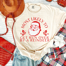 Load image into Gallery viewer, Most Likely To Red Santa DROPDOWN TRANSFER
