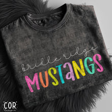 Load image into Gallery viewer, Neon Bright Line Mustangs DROPDOWN TRANSFER COR
