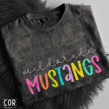 Load image into Gallery viewer, Neon Bright Line Mustangs DROPDOWN TRANSFER COR
