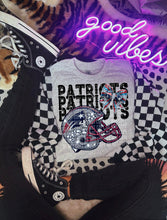 Load image into Gallery viewer, Football Rhinestone Helmet Bow Stacked DROPDOWN TRANSFER CAP
