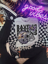 Load image into Gallery viewer, Football Rhinestone Helmet Bow Stacked DROPDOWN TRANSFER CAP
