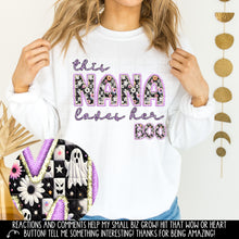 Load image into Gallery viewer, This Title Loves Her Boo Faux Embroidery DROPDOWN TRANSFER CAP
