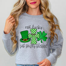 Load image into Gallery viewer, Not Lucky Just Simply Blessed Shamrock TRANSFER SDD
