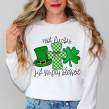 Load image into Gallery viewer, Not Lucky Just Simply Blessed Shamrock TRANSFER SDD
