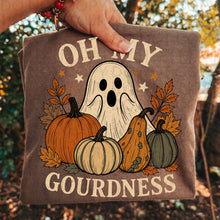 Load image into Gallery viewer, Oh My Gourdness Ghost With Pumpkins Color DROPDOWN TRANSFER UAC JULY 26

