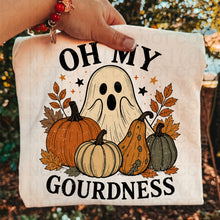 Load image into Gallery viewer, Oh My Gourdness Ghost With Pumpkins Color DROPDOWN TRANSFER UAC JULY 26
