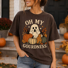 Load image into Gallery viewer, Oh My Gourdness Ghost With Pumpkins Color DROPDOWN TRANSFER UAC JULY 26
