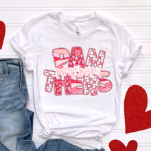 Load image into Gallery viewer, Heart Checkered Mascots Faux Embroidery DROPDOWN TRANSFER CSD JAN 25
