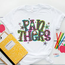 Load image into Gallery viewer, Neon Bright Checker Star Mascots Dropdown TRANSFER CSD MAY 25
