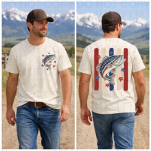 Load image into Gallery viewer, Stars And Stripes Bass Gator Mallard RWB Lines DROPDOWN WITH POCKET TRANSFER UAC MAY 26
